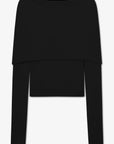 Dove off-shoulder Top - Sort
