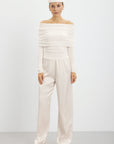 Dove off-shoulder Top - Creme