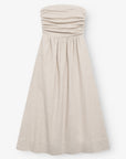 Vienne Hør Kjole - Beige