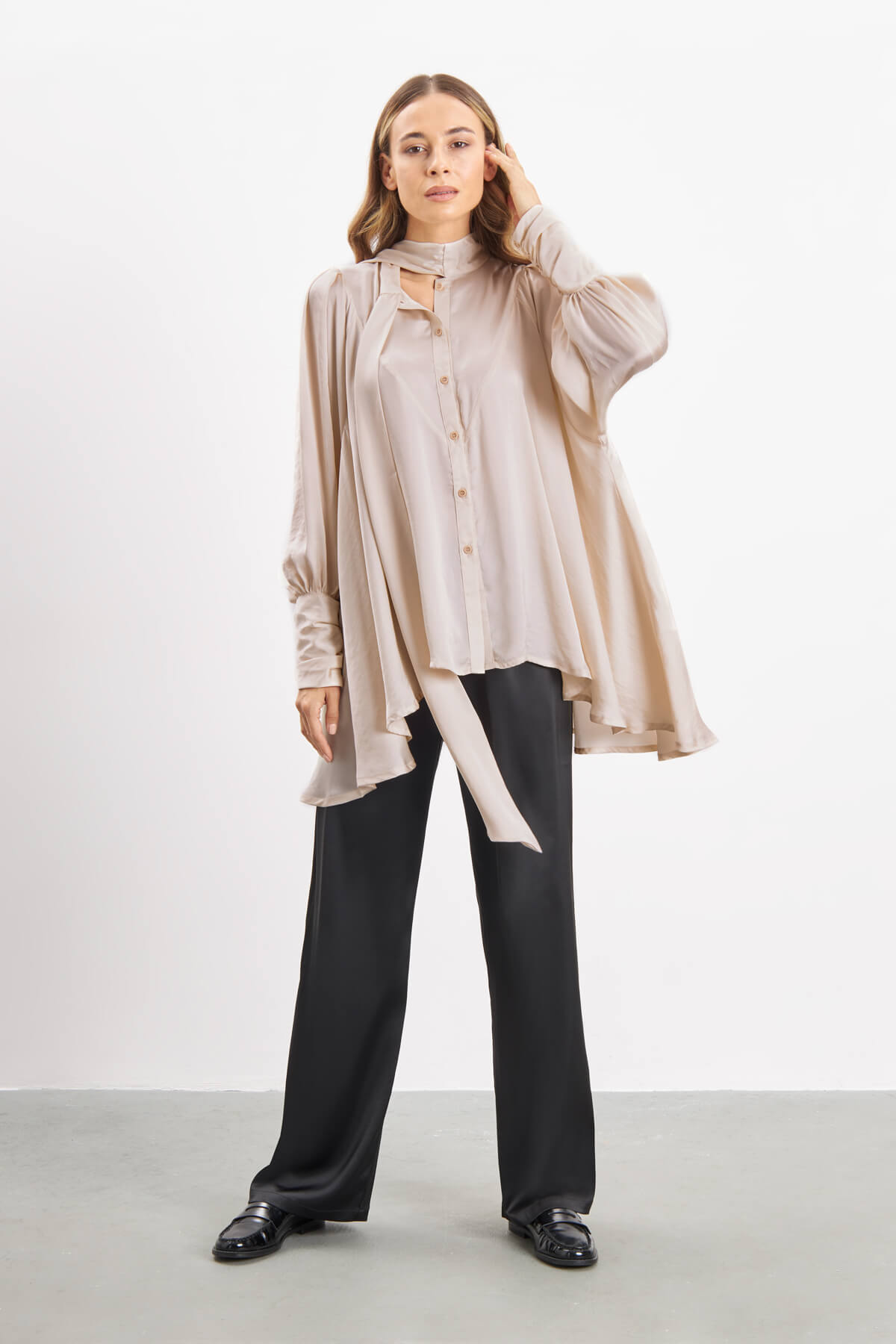 Harlow Shirt - Nude